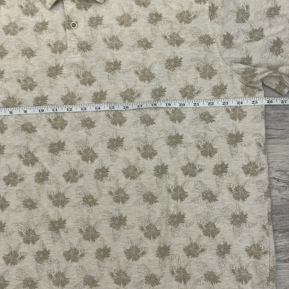 Van Heusen Tan Palm Tree Print Short Sleeve Men’s Polo Shirt Size XXL - Picture 6 of 8